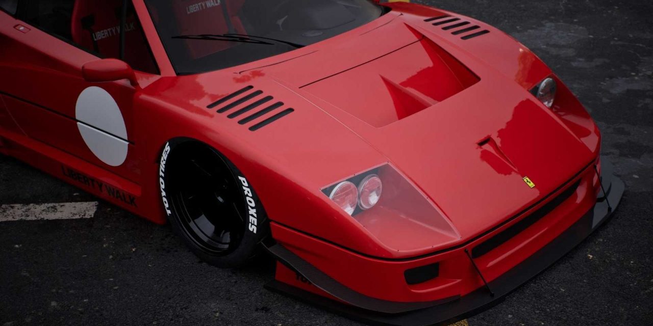 Transformasi Agresif Ferrari F40 Dengan Wide Body
