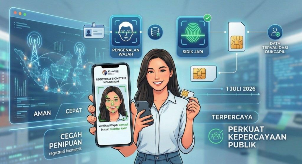 Skema Registrasi Berbasis Biometrik Demi Cegah Kejahatan Siber