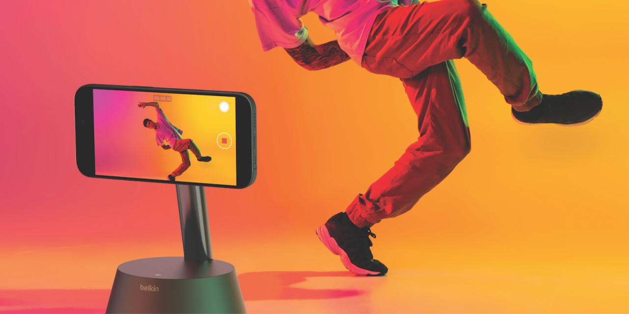 Belkin Stand Pro Usung DockKit Dan Rotasi Kamera 360° Otomatis